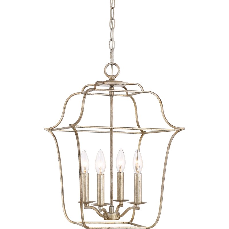 Birch Lane Lark 4 Light Dimmable Lantern Geometric Chandelier